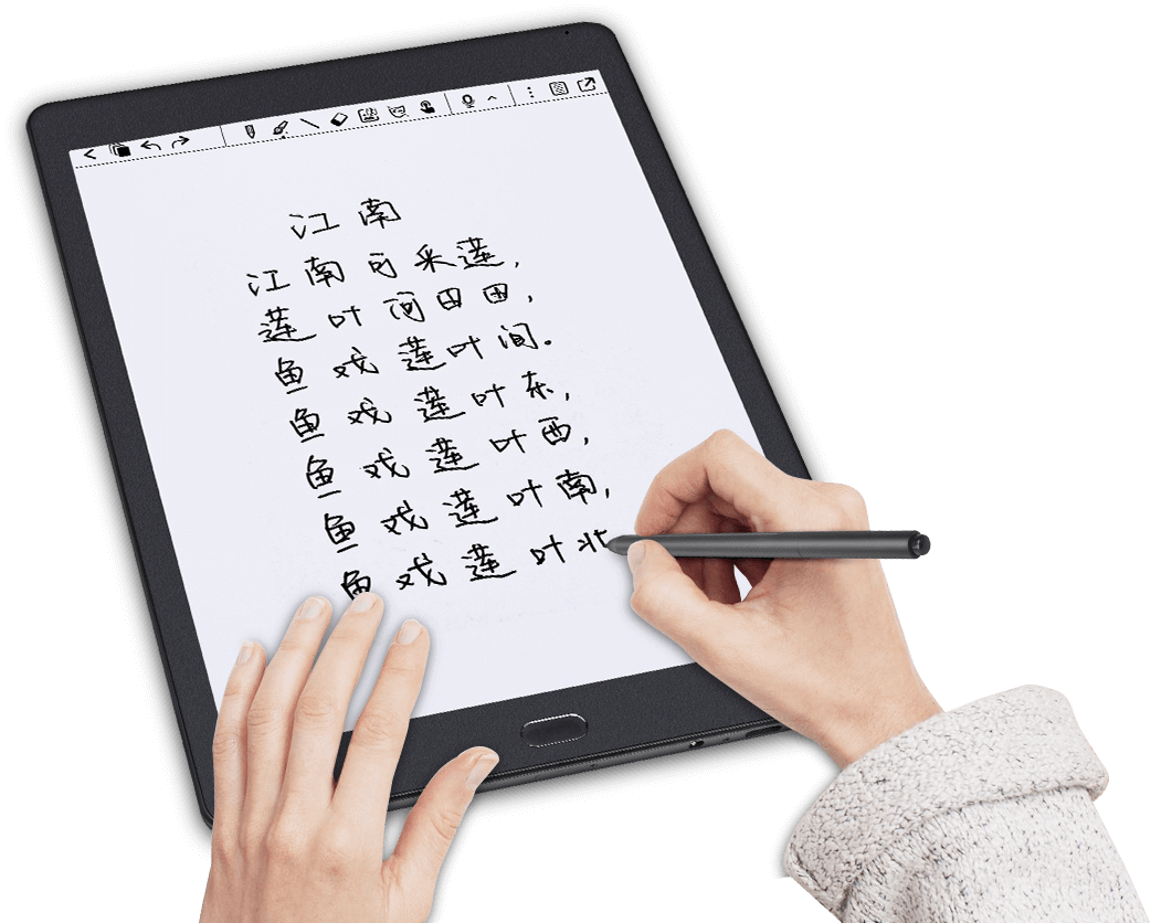 Seamless Writing Experience with Stylus on kloudnote E-ink Tablet