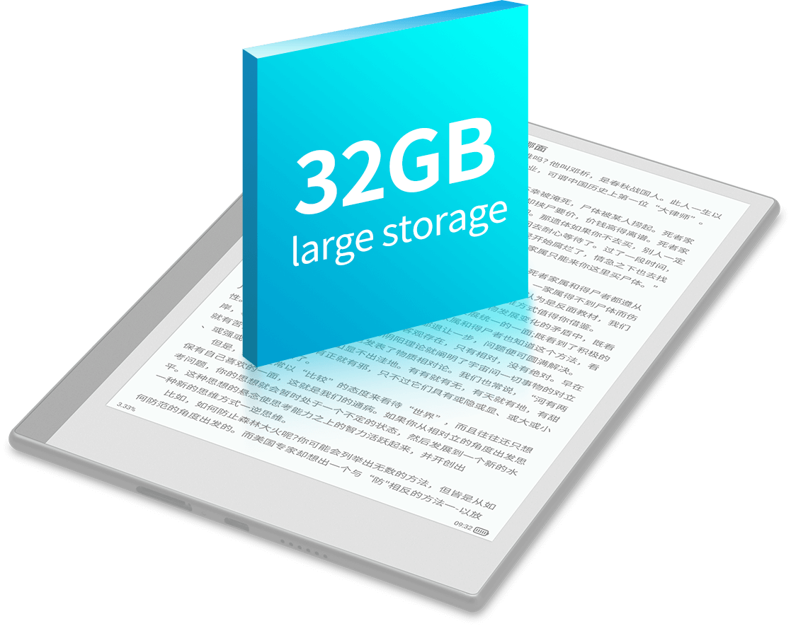 Large Storage in kloudnote's e notebook with pen